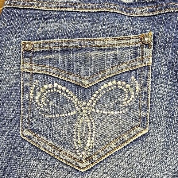 Pink-latte Jeans Bling Denim Shorts Size M - Picture 7 of 7
